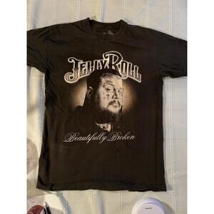 Jelly Roll Officially Licensed Graphic T Men’s Medium 38/40 Beautifully Broken